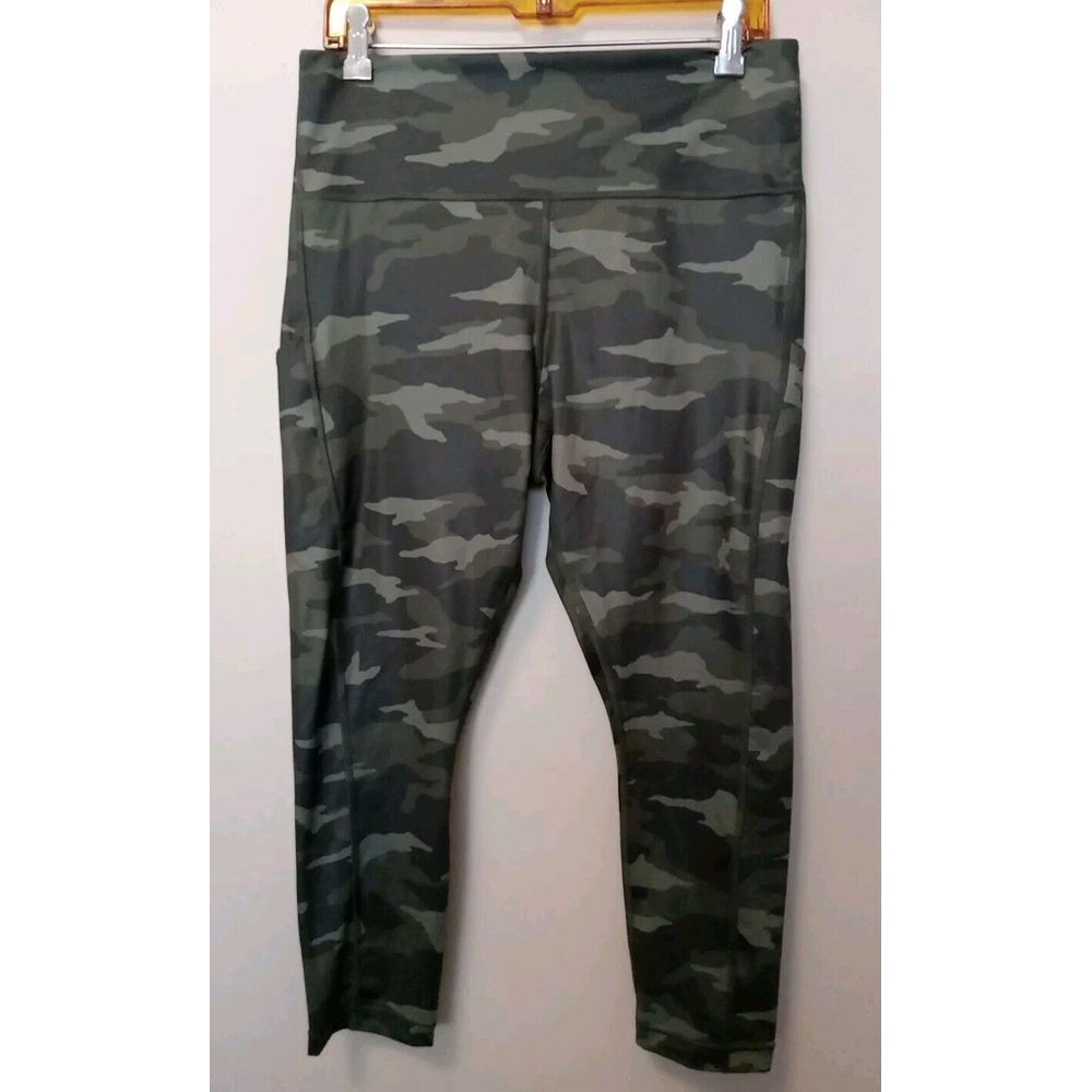 ATHLETA‎ Women Ultimate Camo 7/8 Spandex Tights Size 1X